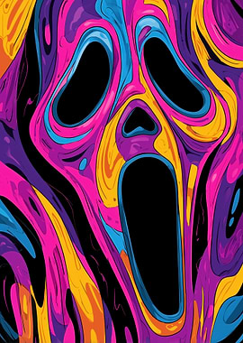 Psychedelic Scream Mask