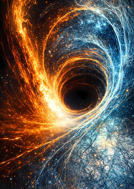 Cosmic Vortex of Fire and Ice