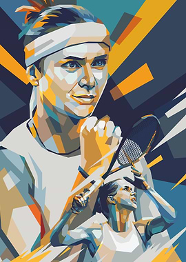 Elina Svitolina in action