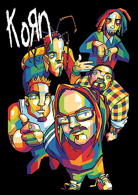 Korn Band Members Pop Art