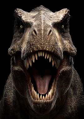 Close-up of a Tyrannosaurus Rex
