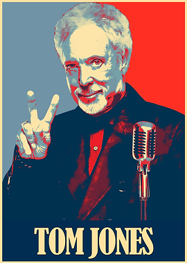 Tom Jones 'Hope' Style Poster