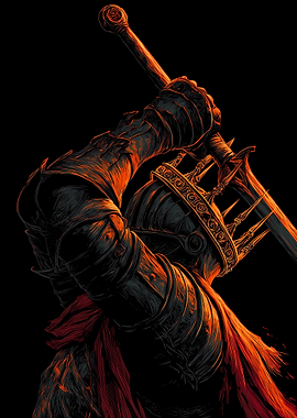 Knight with Crown and Sword