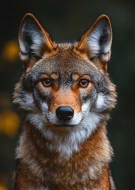 Close-up of a Coyote's Face