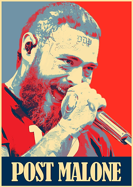 Post Malone Pop Art Poster