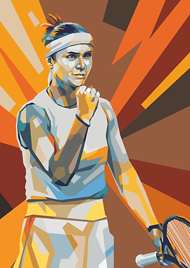Elina Svitolina in Pop Art Style