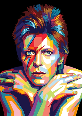 David Bowie Pop Art Portrait