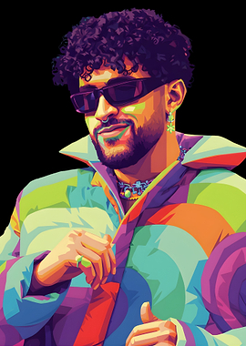 Bad Bunny Pop Art