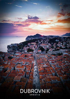 Dubrovnik at Sunset