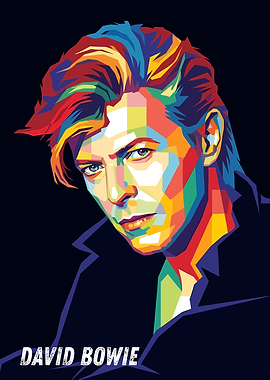 David Bowie Pop Art Portrait