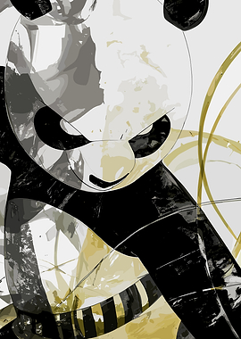 Abstract Panda Art