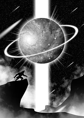 Werewolf Howling at Cosmic Phenomenon