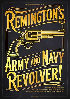 1864 Remington Army and Navy Revolver Advertisement