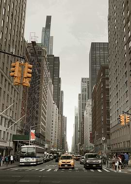 New York City Street Scene