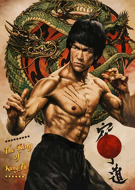 Bruce Lee The King of Kung Fu Poster