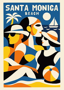 Santa Monica Beach Art