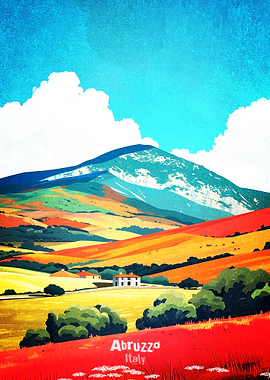 Abruzzo Landscape Poster