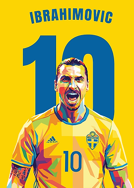 Zlatan Ibrahimović Sweden Pop Art