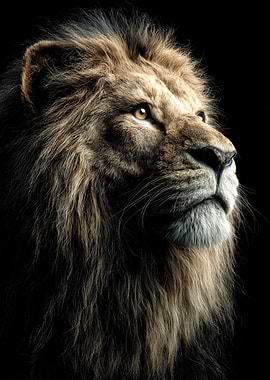 Majestic Lion Portrait