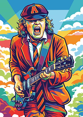 Angus Young Rocking Out