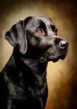 Black Labrador Portrait