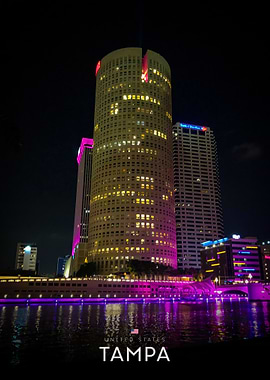 Tampa Skyline at Night