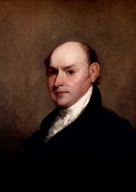 Portrait of a Bald Man in a Black Coat