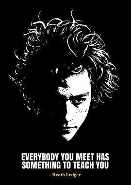 Heath Ledger Quote Poster