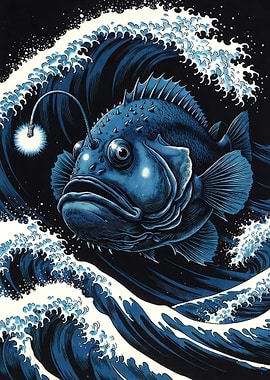 Anglerfish in a Wave
