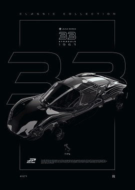 Alfa Romeo 33 Stradale 1967 Poster
