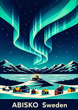 Abisko Sweden Aurora Borealis Poster