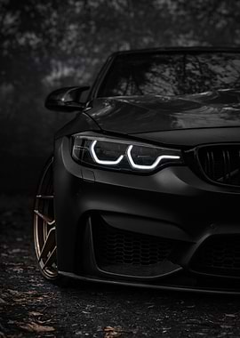 Matte Black BMW M4 Headlights