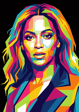 Beyoncé Pop Art Portrait
