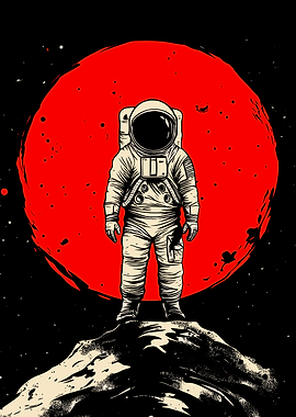 Astronaut on a Red Planet