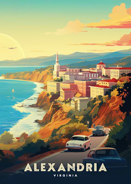 Alexandria Virginia Coastal Cityscape