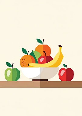 Geometric Fruit Bowl