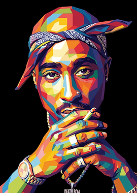 Tupac Shakur Pop Art Portrait