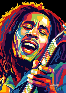 Bob Marley Pop Art Portrait