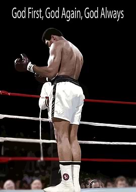 Muhammad Ali Quote Praying in The Ring