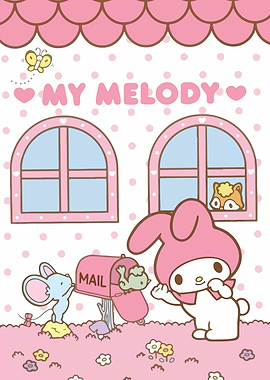 My Melody and Friends at the Mailbox