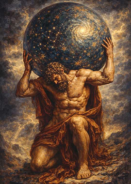 Atlas holding the celestial sphere