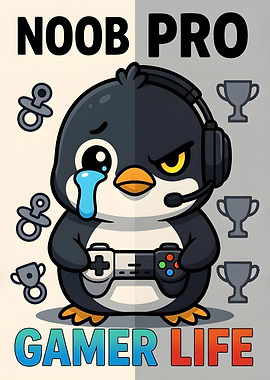 Sad Penguin Gamer