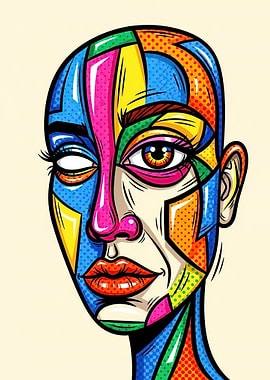 Colorful Abstract Portrait