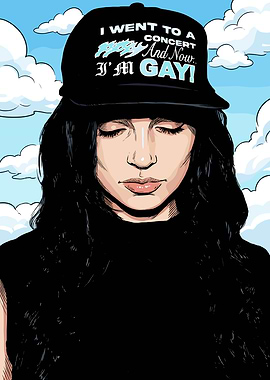 Poppy in Hat with Text