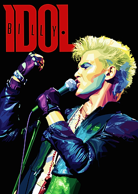 Billy Idol Pop Art Portrait