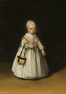 Portrait of a Young Girl with a Basket