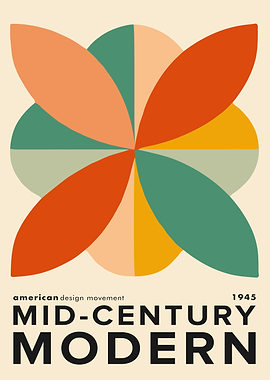 Mid-Century Modern Design Poster