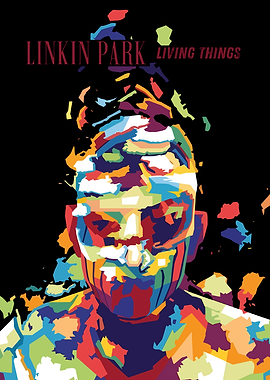 Linkin Park Living Things WPAP Art