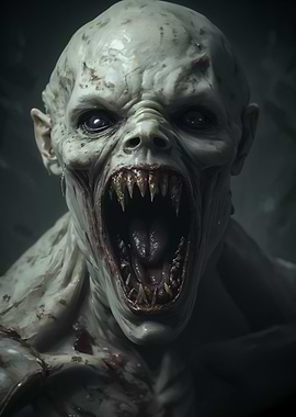 Horrifying Monster Close-Up