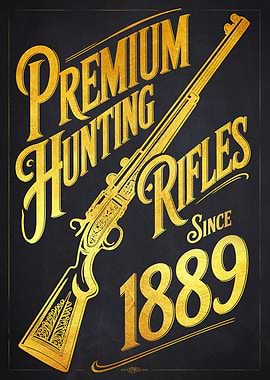 1889 Premium Hunting Rifles Advertisement